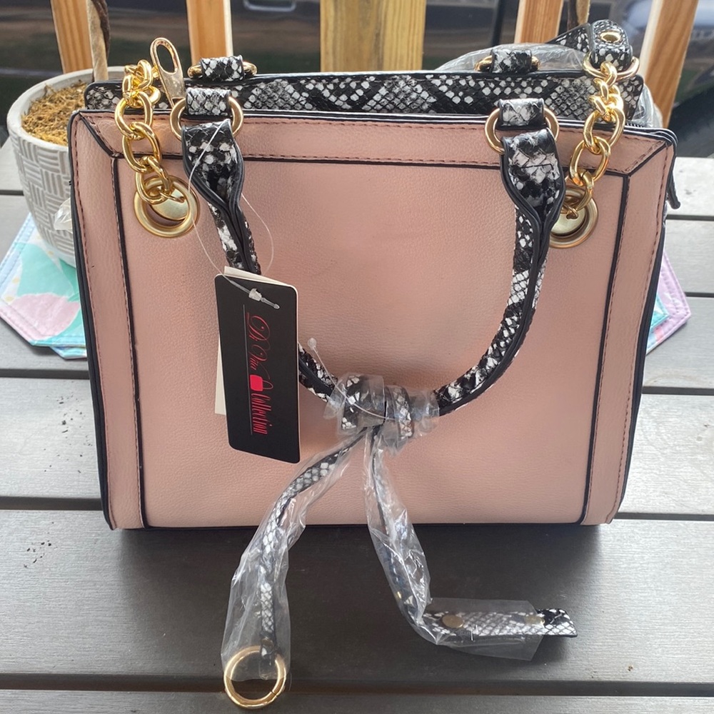 Pink&black purse